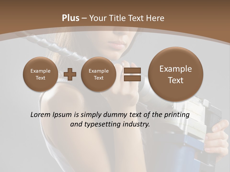 Sensual Model Contractor PowerPoint Template