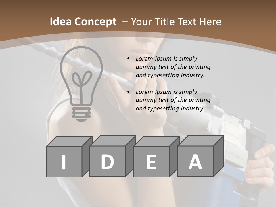 Sensual Model Contractor PowerPoint Template