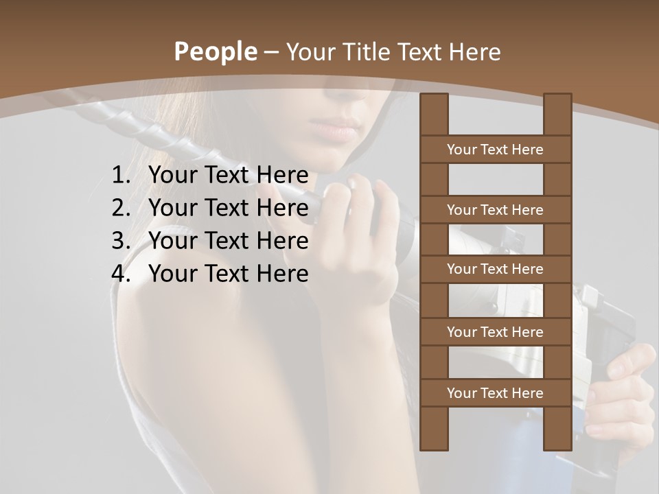 Sensual Model Contractor PowerPoint Template
