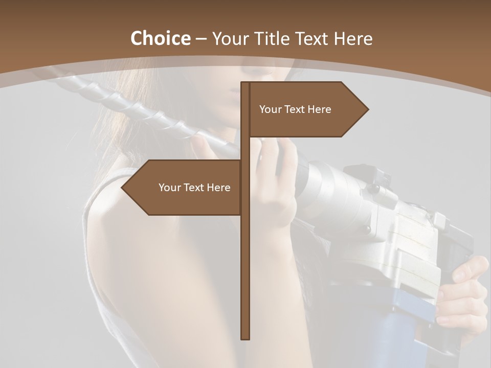 Sensual Model Contractor PowerPoint Template