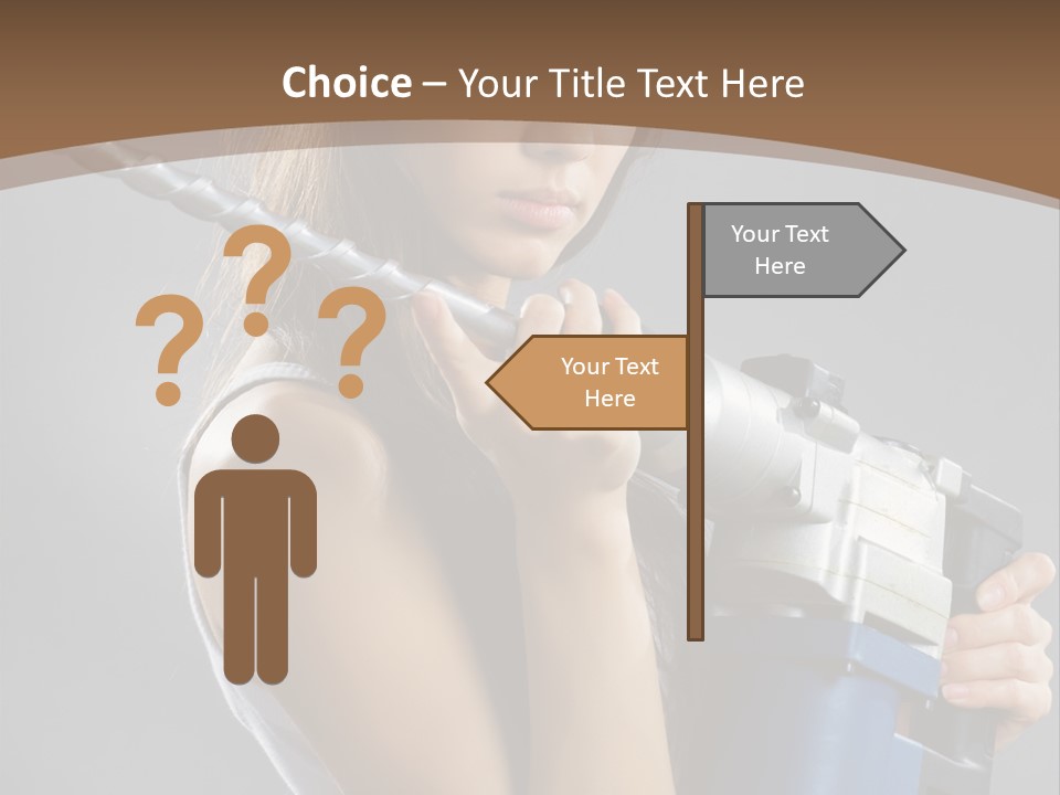 Sensual Model Contractor PowerPoint Template
