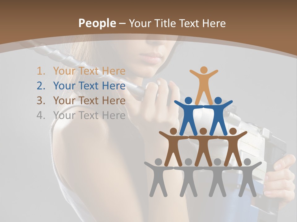 Sensual Model Contractor PowerPoint Template