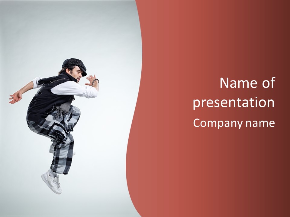 Pose Action Aerobics PowerPoint Template