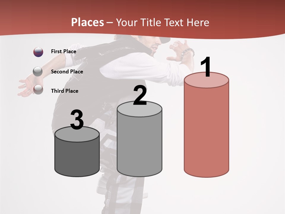 Pose Action Aerobics PowerPoint Template