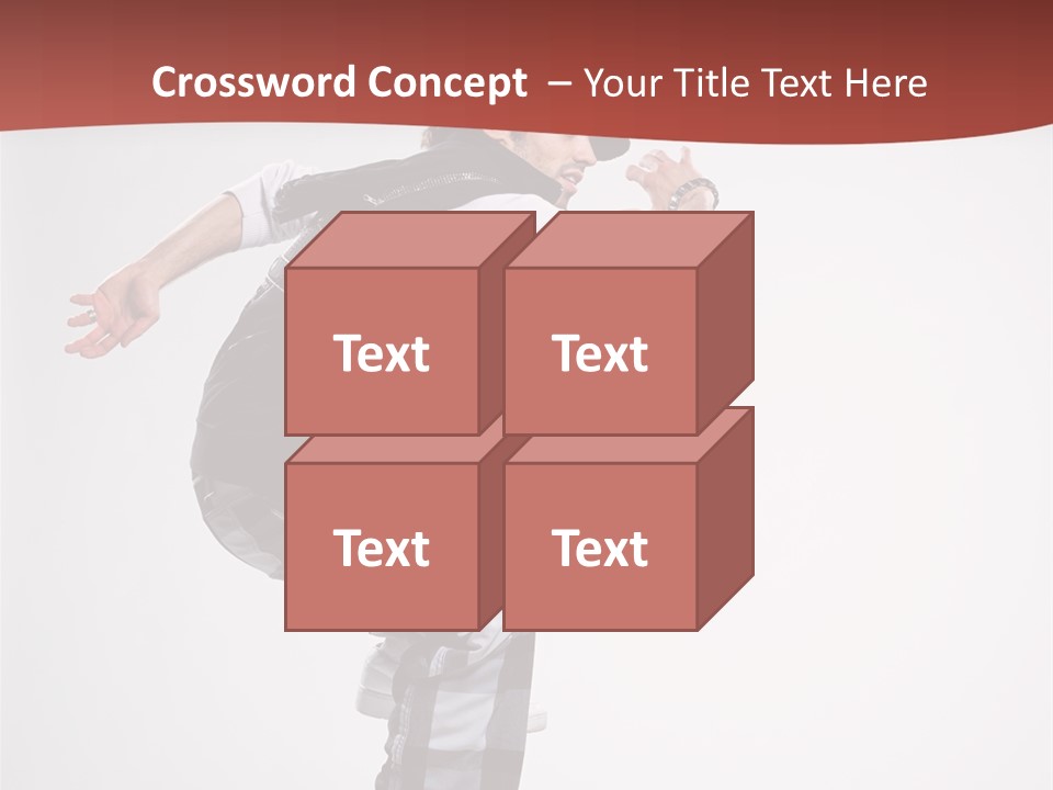 Pose Action Aerobics PowerPoint Template