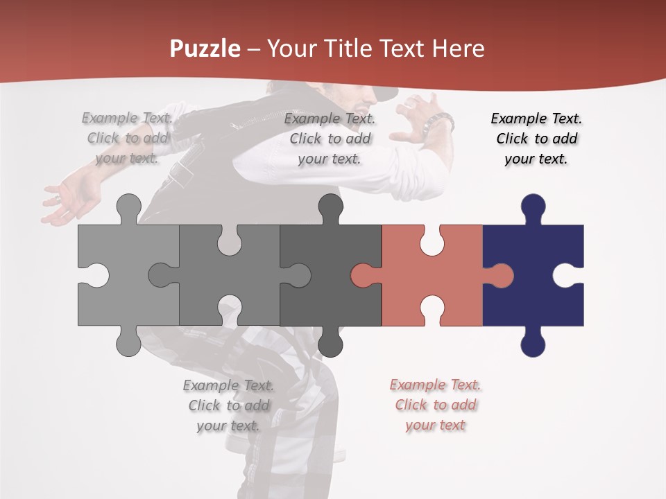 Pose Action Aerobics PowerPoint Template