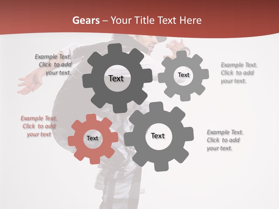 Pose Action Aerobics PowerPoint Template