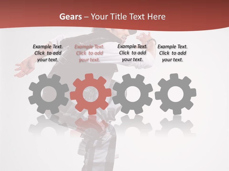 Pose Action Aerobics PowerPoint Template