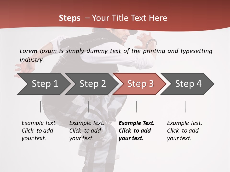 Pose Action Aerobics PowerPoint Template