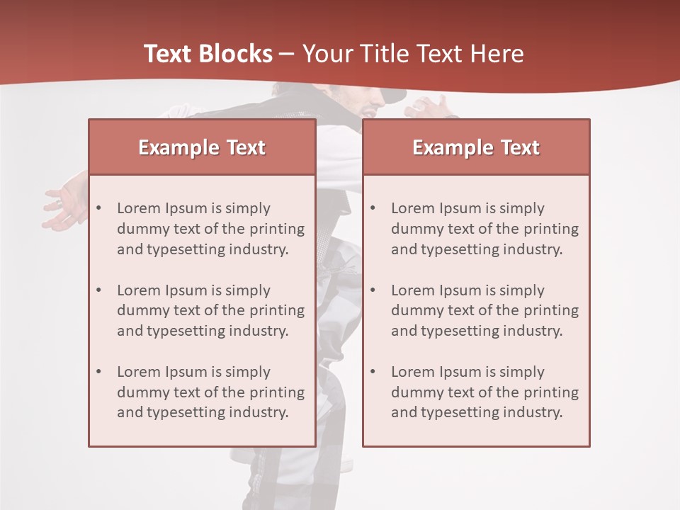Pose Action Aerobics PowerPoint Template