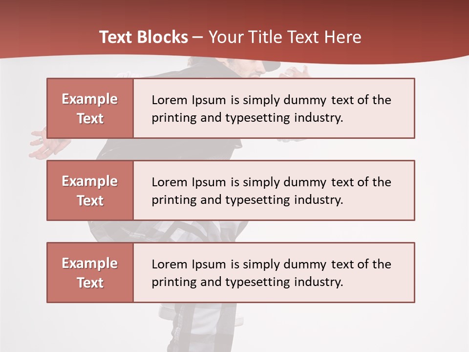 Pose Action Aerobics PowerPoint Template