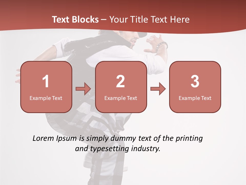 Pose Action Aerobics PowerPoint Template