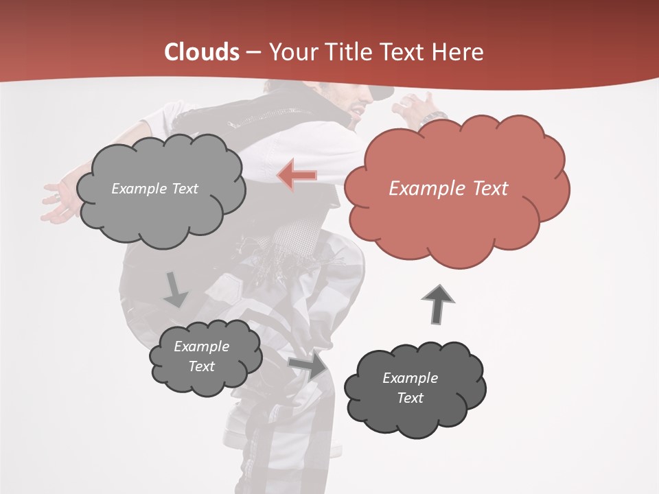 Pose Action Aerobics PowerPoint Template