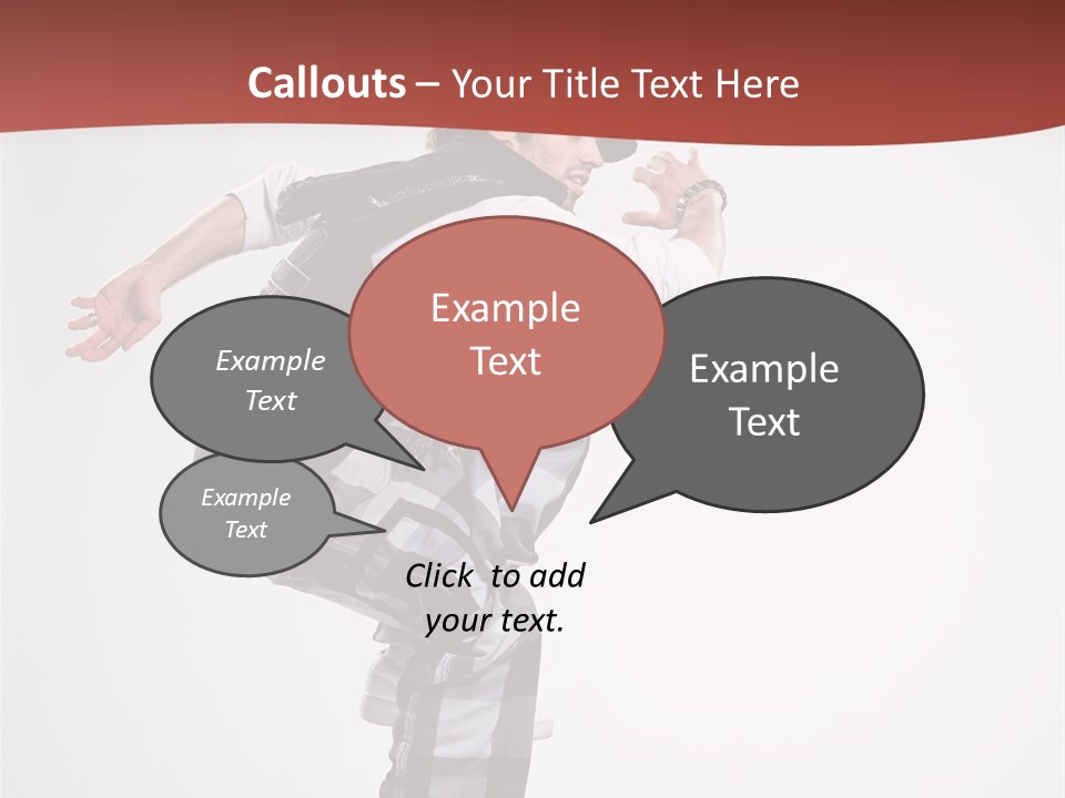 Pose Action Aerobics PowerPoint Template