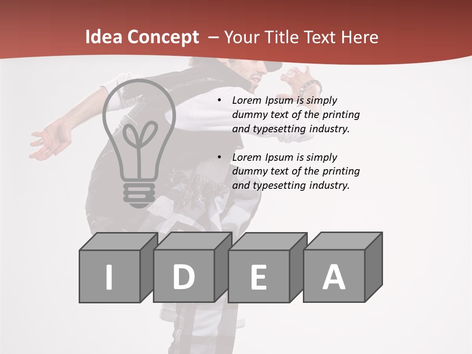 Pose Action Aerobics PowerPoint Template