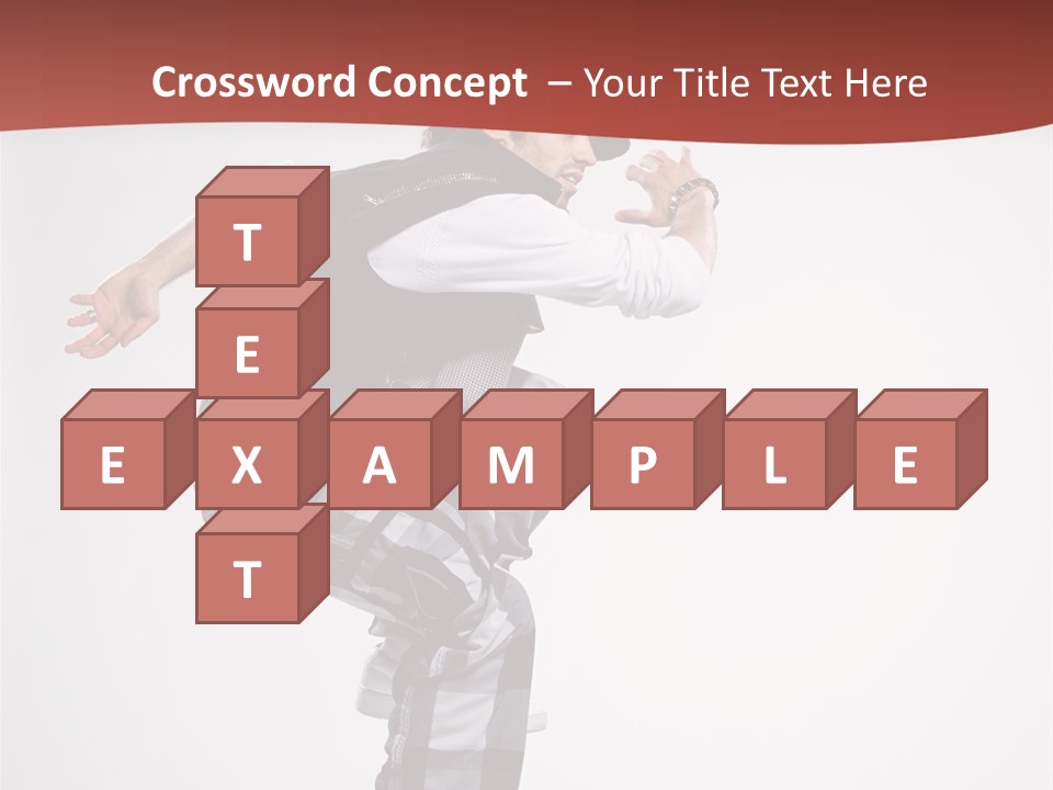 Pose Action Aerobics PowerPoint Template