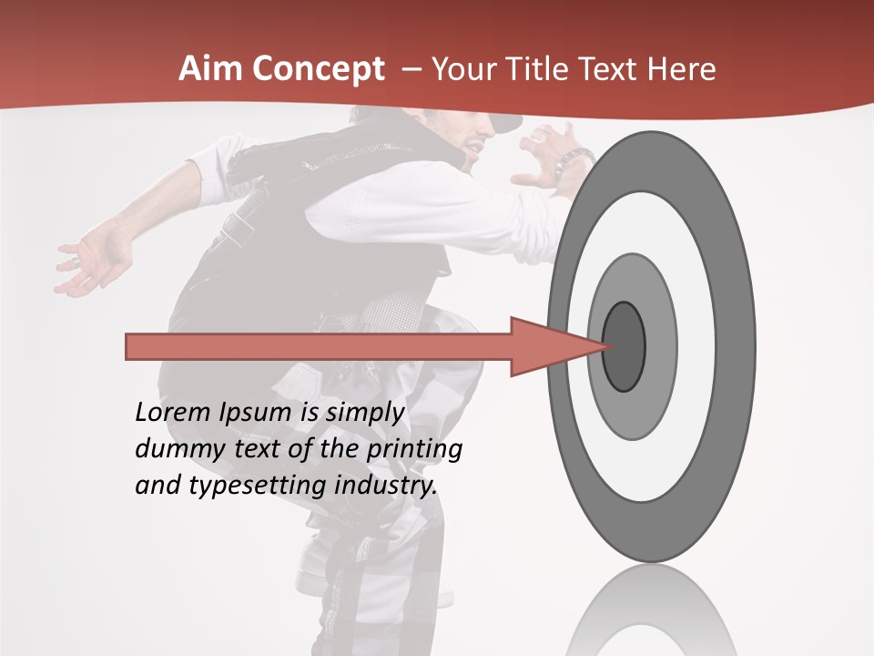 Pose Action Aerobics PowerPoint Template