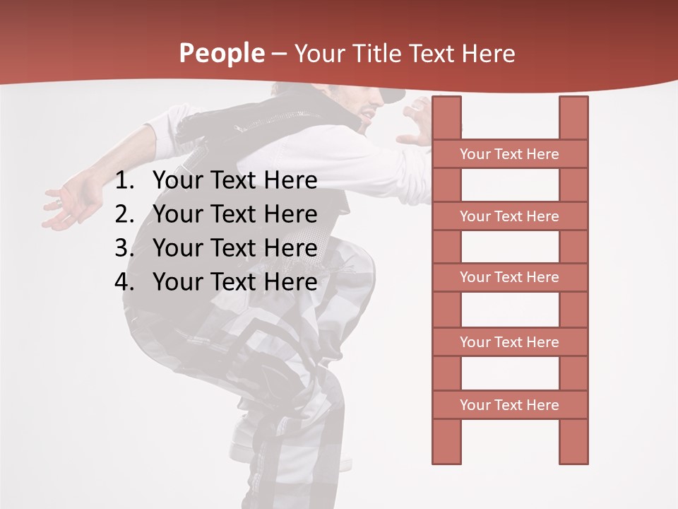 Pose Action Aerobics PowerPoint Template