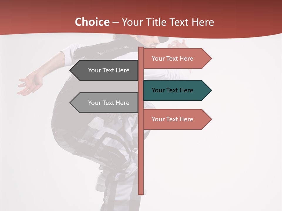 Pose Action Aerobics PowerPoint Template