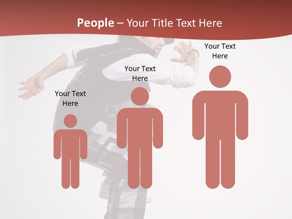 Pose Action Aerobics PowerPoint Template