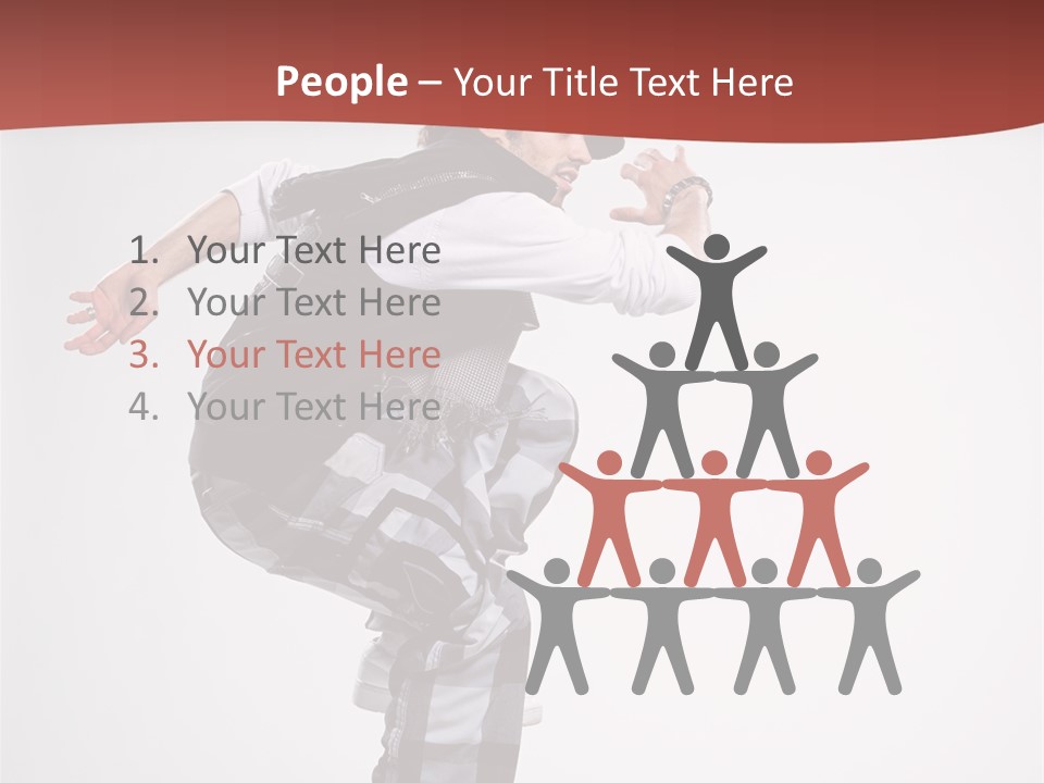 Pose Action Aerobics PowerPoint Template