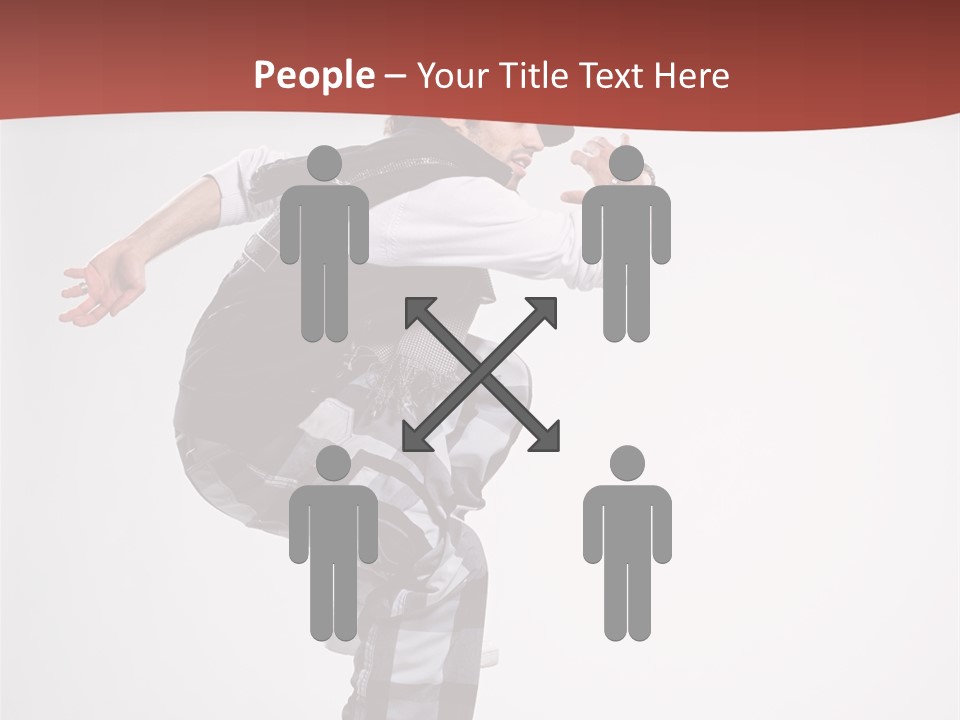 Pose Action Aerobics PowerPoint Template