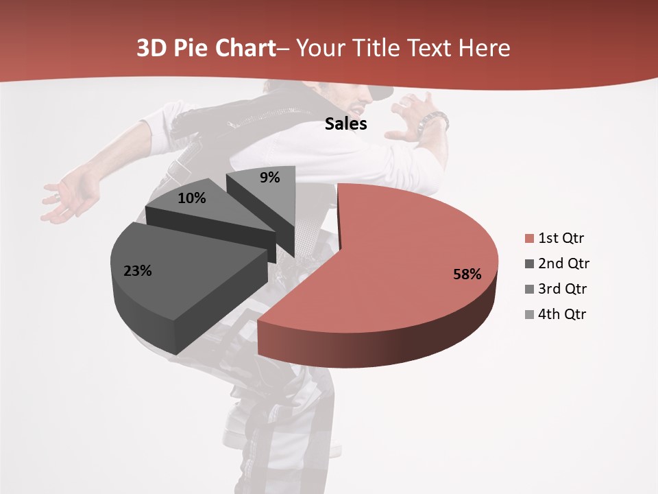 Pose Action Aerobics PowerPoint Template