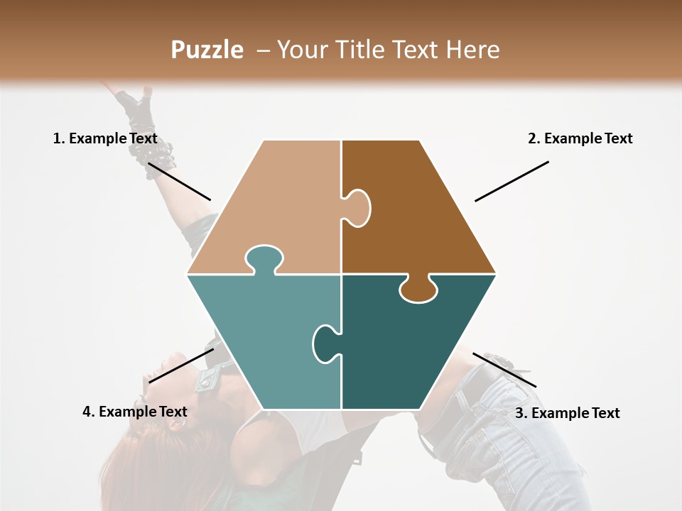 Fashion Aerobics Girl PowerPoint Template