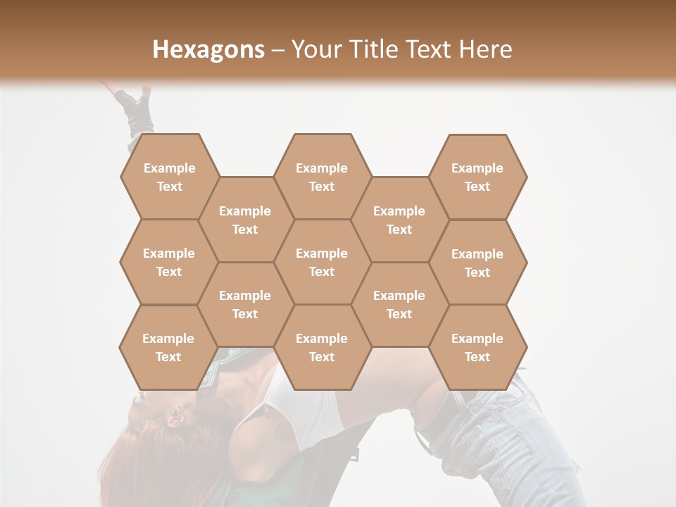 Fashion Aerobics Girl PowerPoint Template