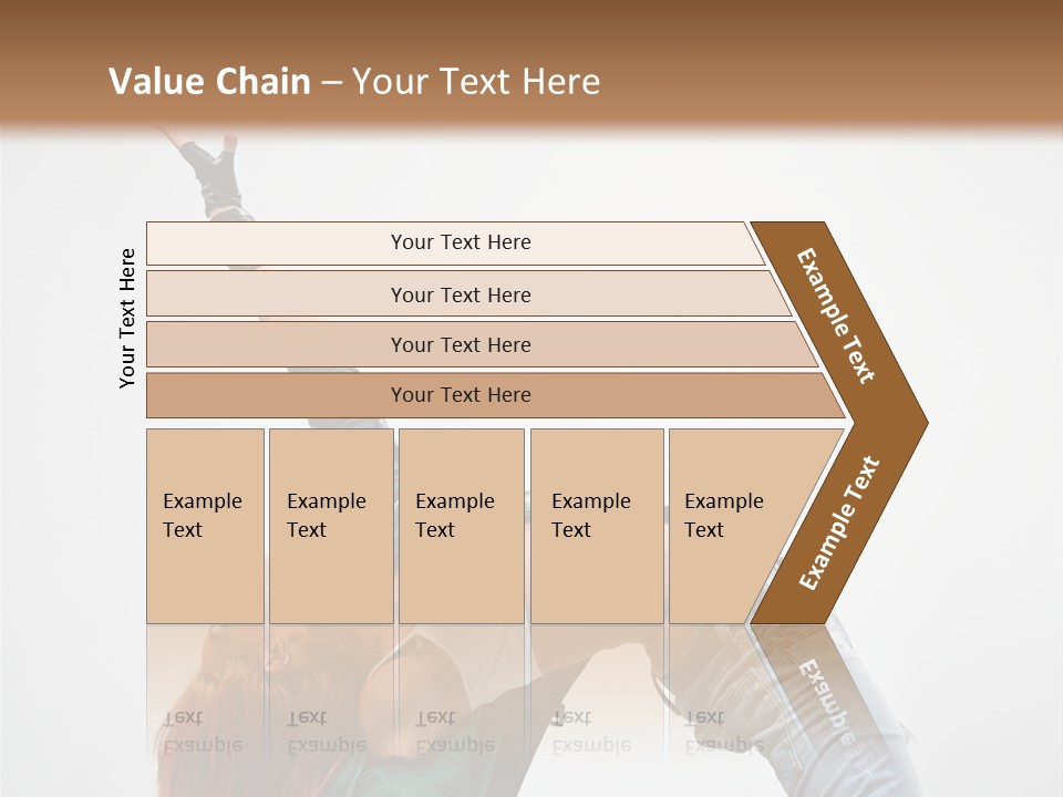 Fashion Aerobics Girl PowerPoint Template