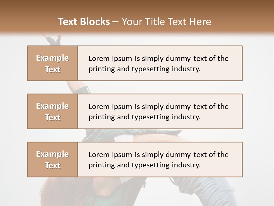 Fashion Aerobics Girl PowerPoint Template