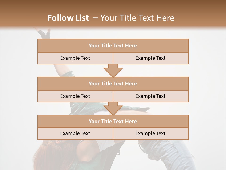 Fashion Aerobics Girl PowerPoint Template