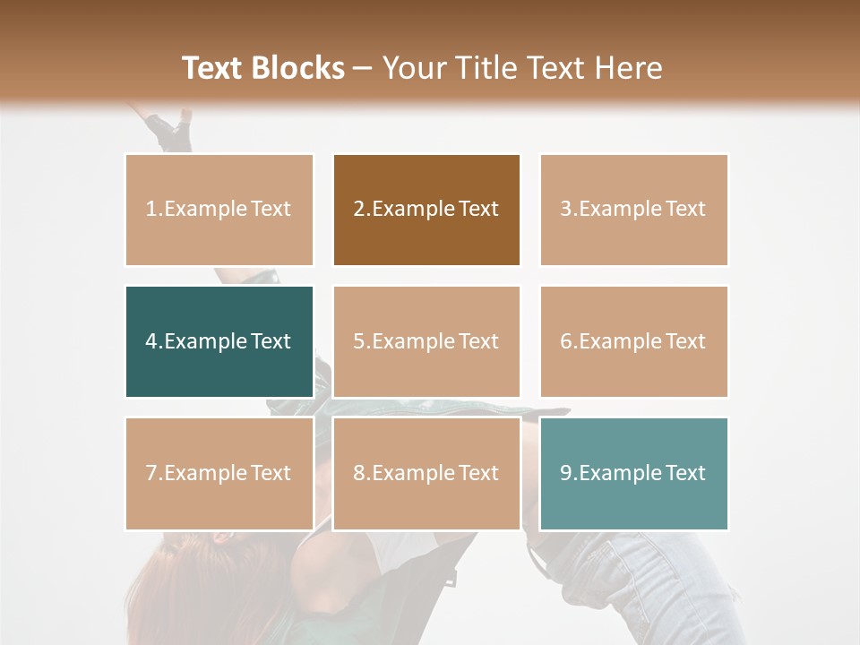 Fashion Aerobics Girl PowerPoint Template