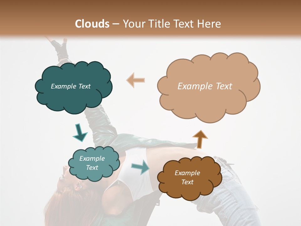 Fashion Aerobics Girl PowerPoint Template