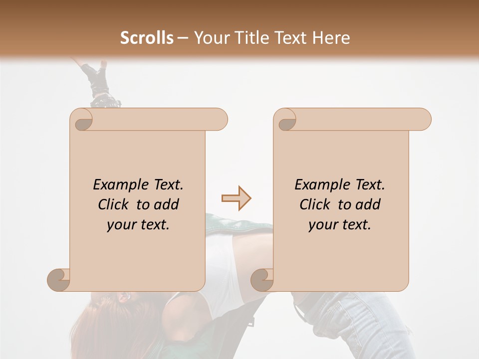 Fashion Aerobics Girl PowerPoint Template