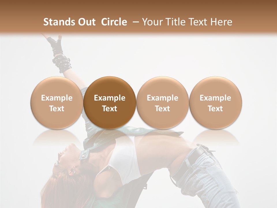 Fashion Aerobics Girl PowerPoint Template