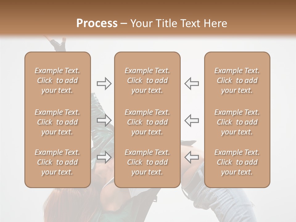 Fashion Aerobics Girl PowerPoint Template