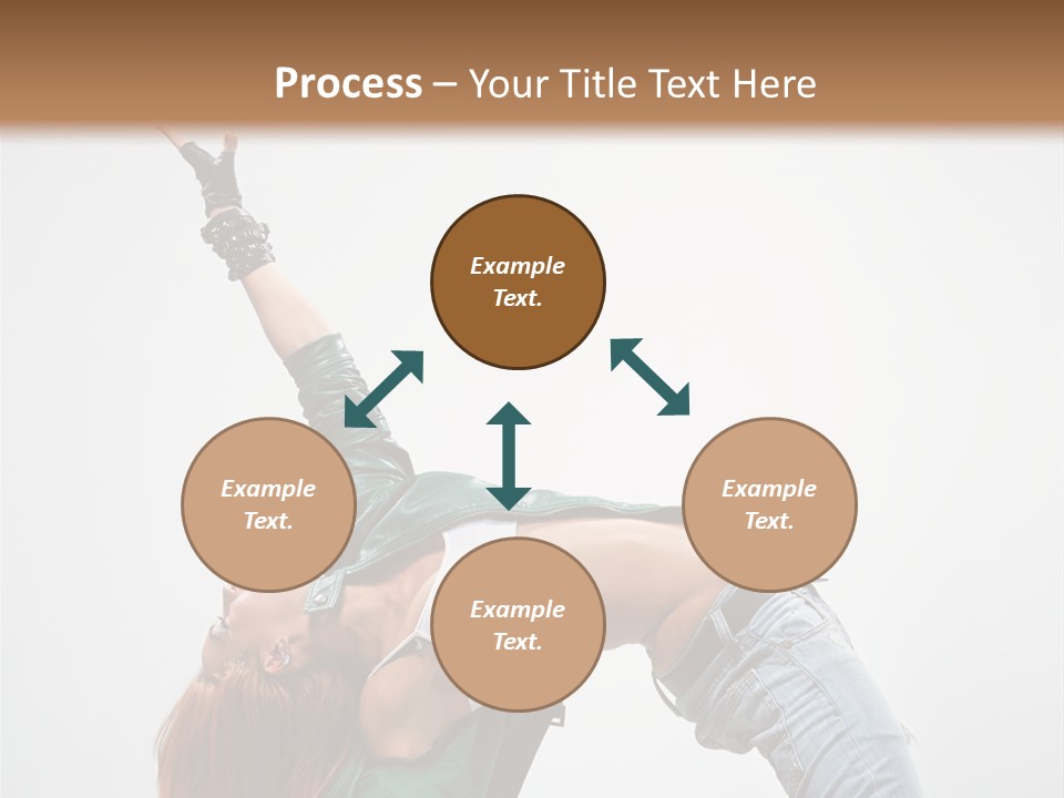 Fashion Aerobics Girl PowerPoint Template