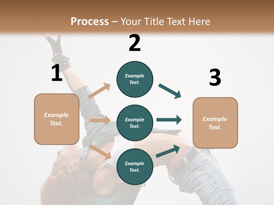 Fashion Aerobics Girl PowerPoint Template