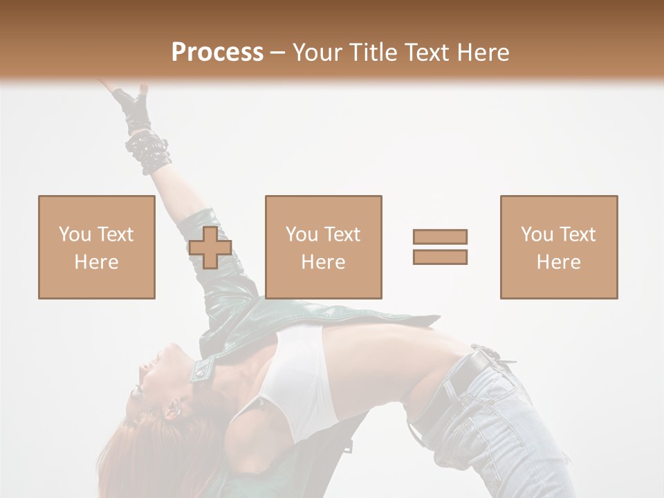 Fashion Aerobics Girl PowerPoint Template