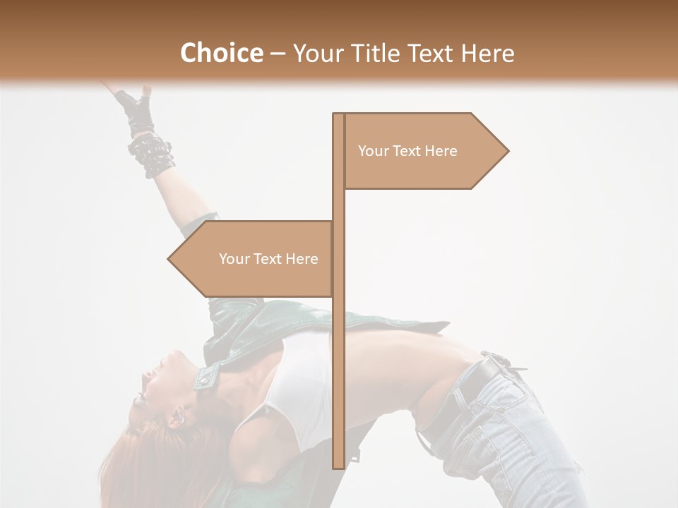 Fashion Aerobics Girl PowerPoint Template