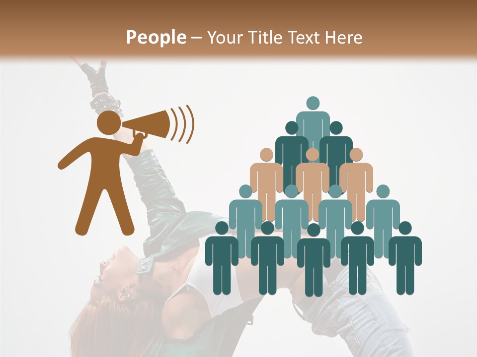 Fashion Aerobics Girl PowerPoint Template