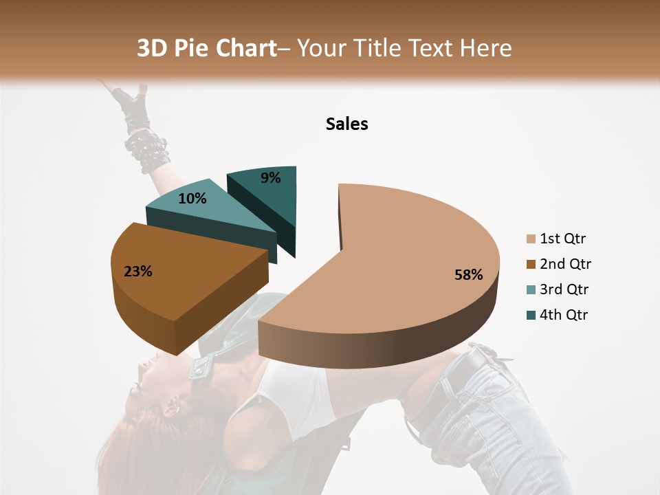 Fashion Aerobics Girl PowerPoint Template