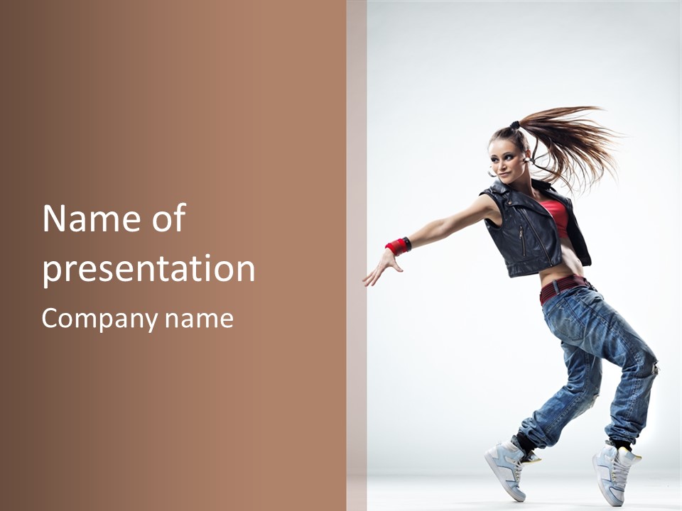 Hip Hop Jump One PowerPoint Template