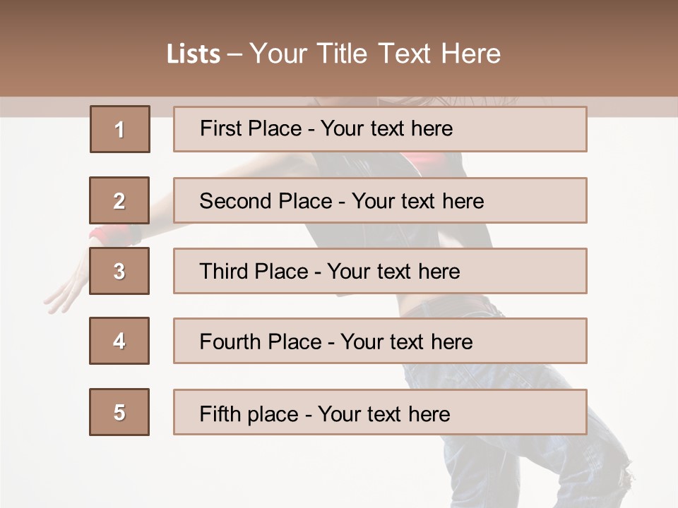 Hip Hop Jump One PowerPoint Template