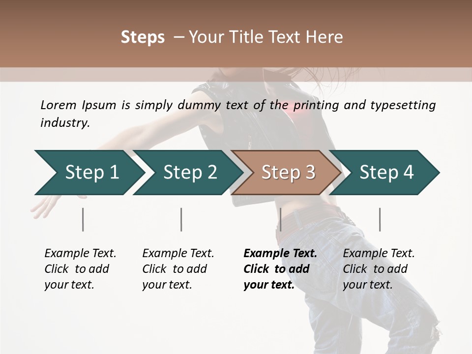 Hip Hop Jump One PowerPoint Template