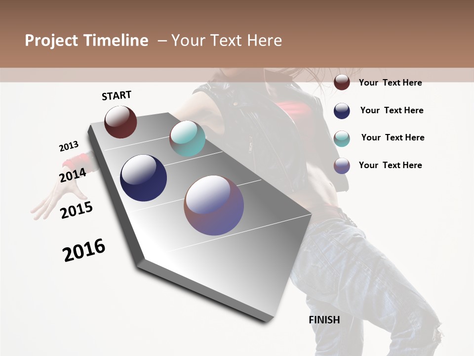 Hip Hop Jump One PowerPoint Template