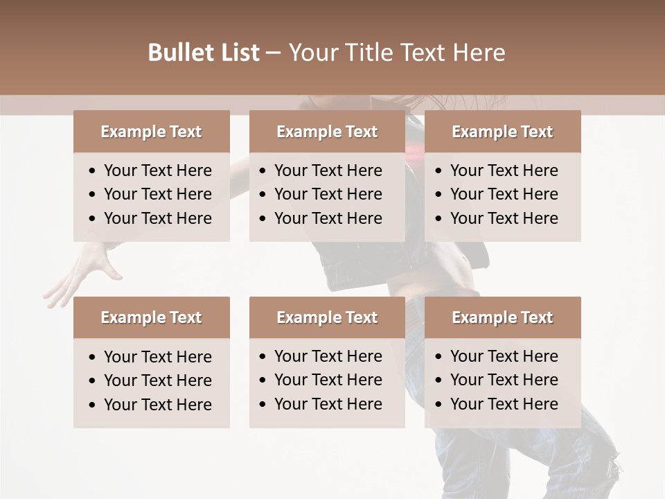 Hip Hop Jump One PowerPoint Template