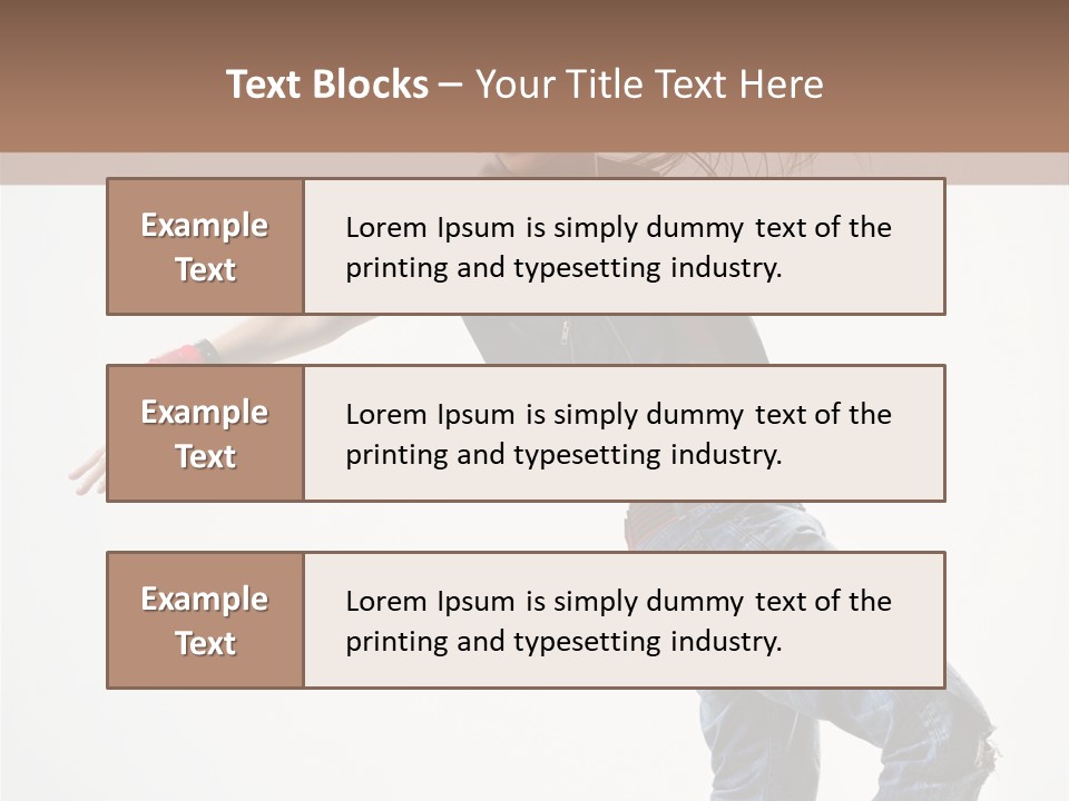 Hip Hop Jump One PowerPoint Template