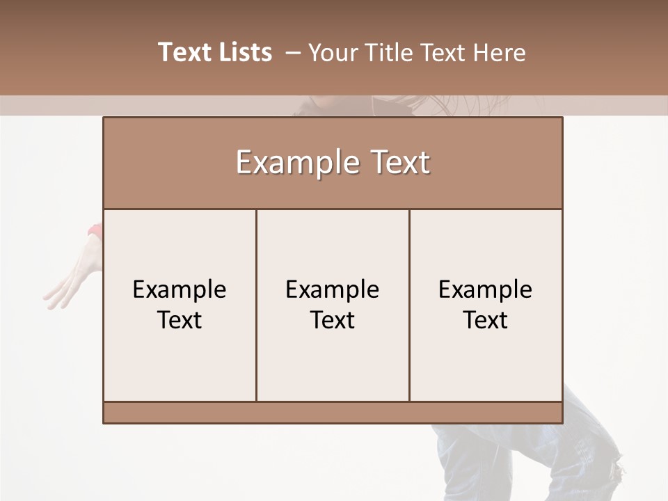 Hip Hop Jump One PowerPoint Template